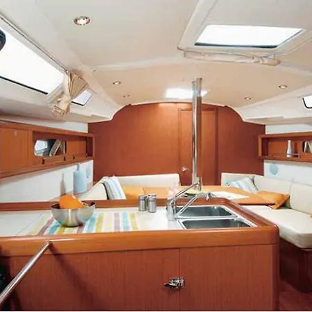 Bed On Boat 37, By Sunset *